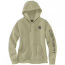 Women's Sweatshirt Clarksburg Sleeve Logo Hooded Dried Clay 102791