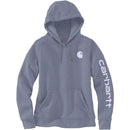 Women's Relaxed Fit Midweight Logo Sleeve Graphic Hoodie Wisteria 102791