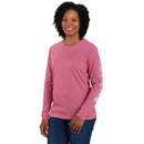 Women's Carhartt Logo Long Sleeve Workwear Shirt Woodrose 103401