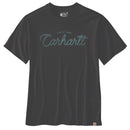 Relaxed Fit Lightweight Short-Sleeve Script Graphic T-Shirt 106762
