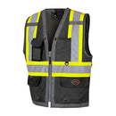 Surveyor's Safety Vest Hi-Vis Mesh-Back Black 6671