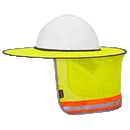 Hard Hat Hi-Vis Sunshade Foldable Green 263