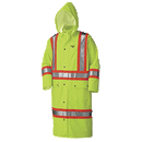 Jacket Hi-Vis FR Long PU Stretch Green 5897