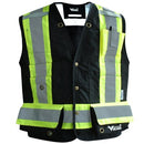 Surveyor Vest Professional® Journeyman Hi-Vis 300D Trilobal Rip-stop Flame Resistant 3995FR