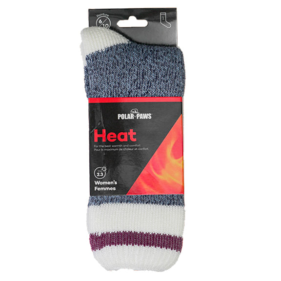 Sock Women's Heat Polar Paws Denim 047991