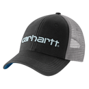 Hat Canvas Mesh-Back Logo Graphic Cap Black/Dark Horizon Blue 101195