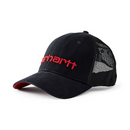 Hat Canvas Mesh-Back Logo Graphic Cap Black/Crab Apple 101195