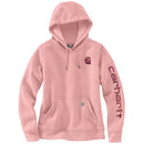 Women's Sweatshirt Clarksburg Sleeve Logo Hooded Faded Rose 102791
