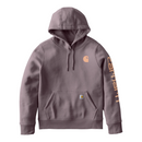 Women's Relaxed Fit Midweight Logo Sleeve Graphic Hoodie Ashberry 102791