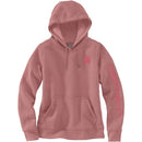 Women's Relaxed Fit Midweight Logo Sleeve Graphic Hoodie Rose Tint 102791