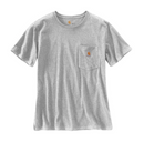 Women's Loose Fit Heavyweight Short Sleeve Pocket T-Shirt 103067 Heather Grey