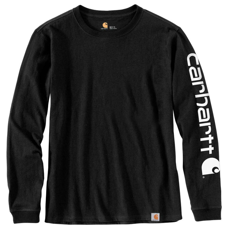Women's Shirt WK231 Workwear Sleeve Logo Long Sleeve Black 103401