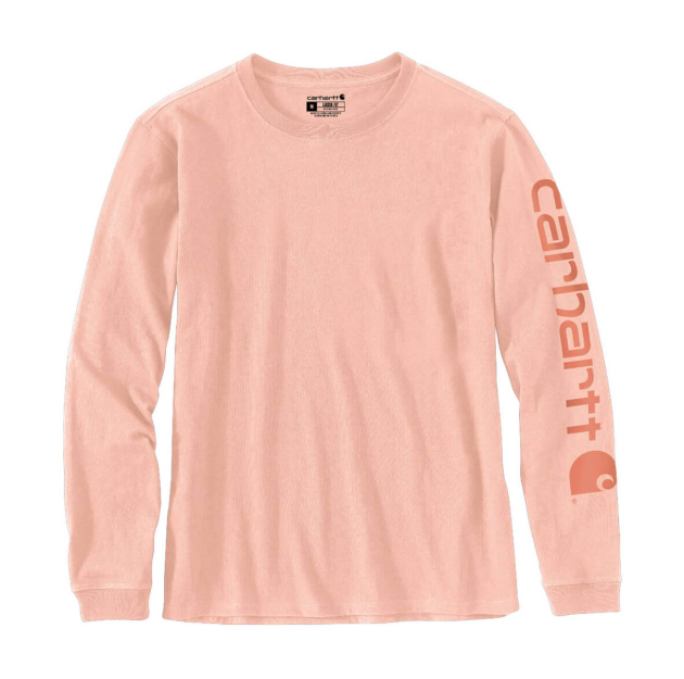 Women's Shirt  Workwear Logo Long Sleeve Tropical Peach 103401