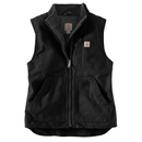 Women's Sherpa Lined Vest Relaxed Fit Washed Duck 104224