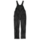 Women's Work Bib Overall  Loose Fit Canvas Rugged Flex® 106001 Black