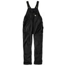 Women's Work Bib Overall  Loose Fit Canvas Rugged Flex® 106001 Black