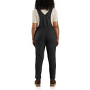 Women's Carhartt Force® Relaxed Fit Ripstop Bib Overall Black 106235