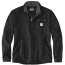 Relaxed Fit Midweight Quarter-Zip Pocket Sweater Fleece Black 106378