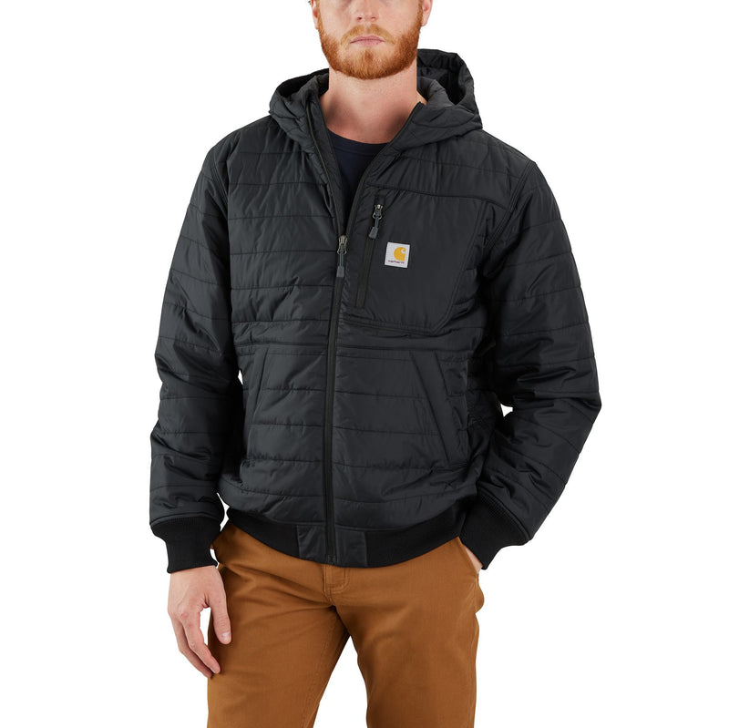 Rain Defender® Relaxed Fit Lightweight Insulated Hooded Jacket Black 106543