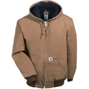 Jacket Flannel-Lined Active J140 Loose Fit Firm Duck Brown 106673