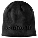Toque Beanie Knit Embossed Black 107002
