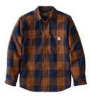 Loose Fit Heavyweight Flannel Long-Sleeve Plaid Shirt Red Duck 107013