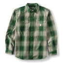 Hubbard Loose Long Sleeve Plaid Shirt Douglas Fir 107013