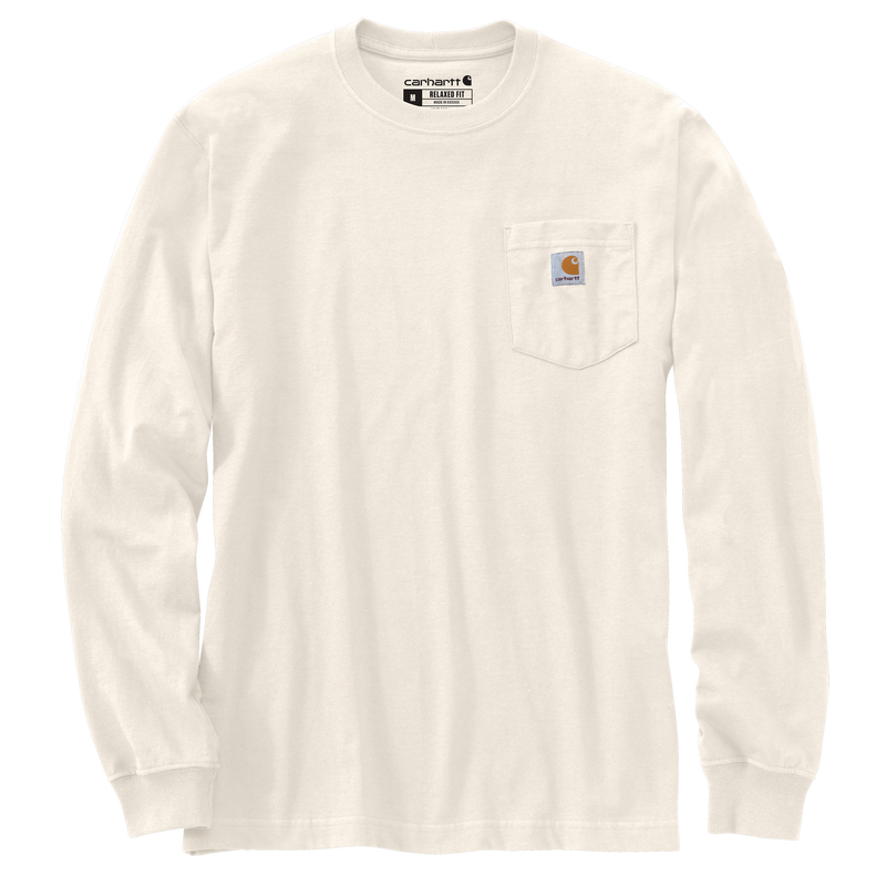 Relaxed Fit Heavyweight Long-Sleeve Mountain Graphic T-Shirt Malt 107260