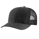 Hat Canvas Mesh-Back Embossed Cap Black 107341