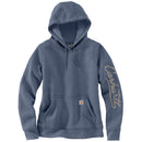 Women's Relaxed Fit Sawyer Script Logo Sweatshirt Approachng Storm Heather 107414