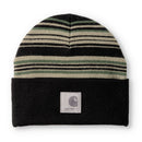 Toque Striped Cuffed Beanie Dusty Olive 107710