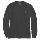 Irvine Relaxed Camo Badge Long Sleeve T-Shirt Black 107786