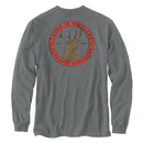 Irvine Relaxed Fit Deer Badge Long Sleeve T-Shirt 107819