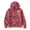 Women's Marquette Landscape Camo Sweatshirt Dark Rose Tint 108087