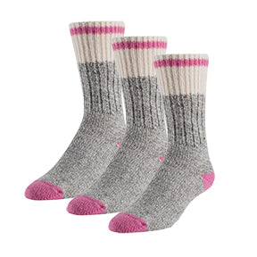 Sock Work Heritage Classic Grey/Light Pink 3 Pack 172-82-3PK