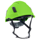 Safety Helmet Type 2 with Integrated Chin Strap - Vented, Class C - Hi-Vis Green XS2-500