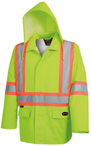 Jacket Hi-Vis Waterproof 300D Green 5628