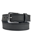 Belt Leather Triple Stitch Black A0005507