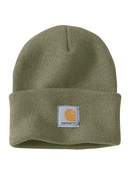 Toque Knit Cuffed Beanie Dusty Olive A18