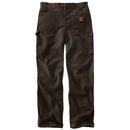 Loose Straight Washed Duck Double-Front Dungaree Dark Brown B136 Size 44X32