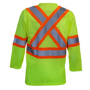 Shirt Long Sleeve Safety Mesh Green BK046