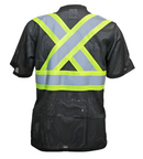 Shirt Short Sleeve Hi-Vis Mesh Black BK095