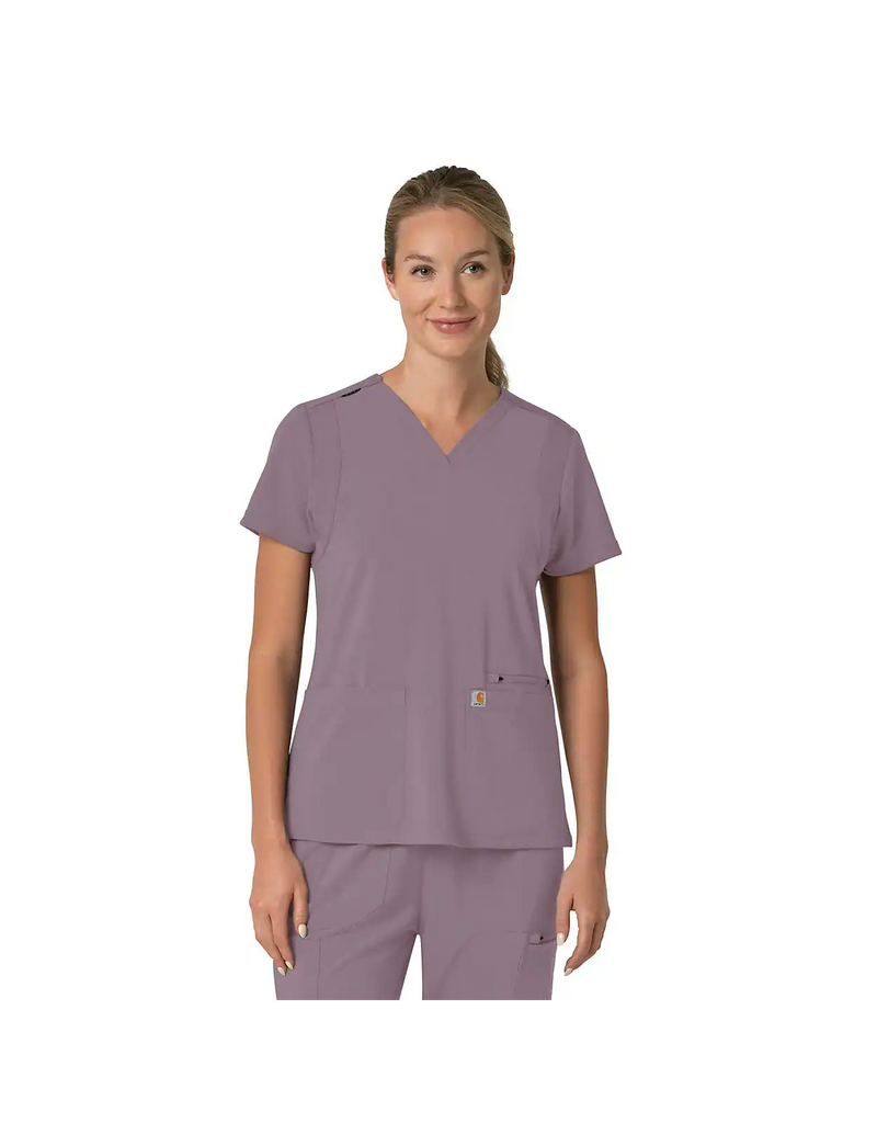 Scrub Top Women's Force Cross-Flex Flex Panel Lavender C13210