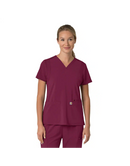 Scrub Top Women's Force Cross-Flex Flex Panel Wine C13210