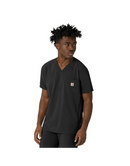 Scrub Top Men's Force Cross-Flex Black C16410
