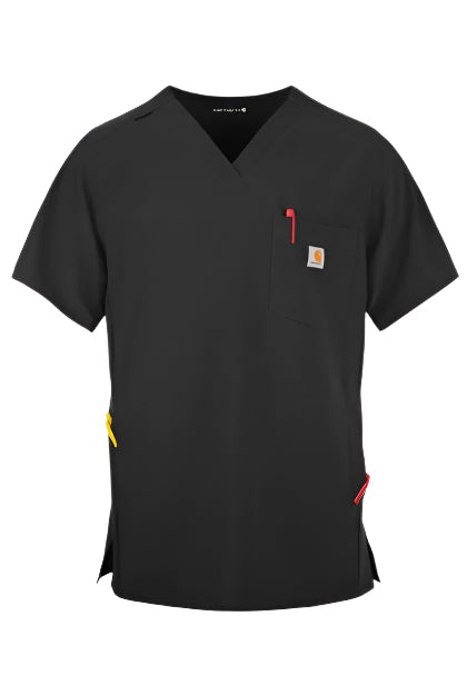 Scrub Top Men's Force Cross-Flex Black C16410