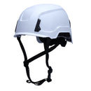 Safety Helmet SLT2 Type 2 with Integrated Chin Strap, Non-Vented - Class E, White HPT261110