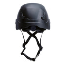 Safety Helmet SLT2 Type 2 with Integrated Chin Strap, Non-Vented - Class E, Black HPT261111