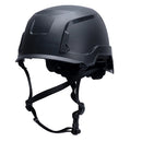Safety Helmet SLT2 Type 2 with Integrated Chin Strap, Non-Vented - Class E, Black HPT261111