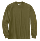 Loose Fit Heavyweight Long-Sleeve Logo Sleeve Graphic T-Shirt Dark Bronzed Green K231
